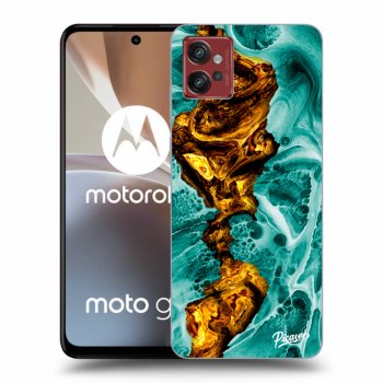 Picasee silikonowe czarne etui na Motorola Moto G32 - Goldsky