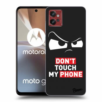 Picasee silikonowe czarne etui na Motorola Moto G32 - Cloudy Eye - Transparent