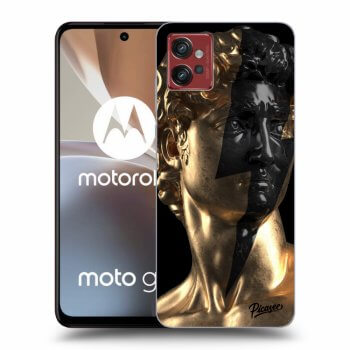 Picasee silikonowe czarne etui na Motorola Moto G32 - Wildfire - Gold