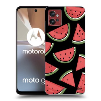 Picasee silikonowe czarne etui na Motorola Moto G32 - Melone