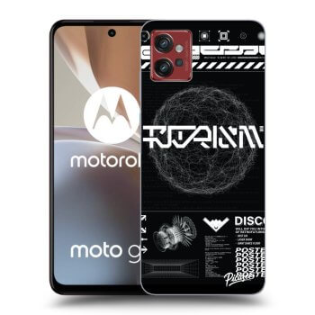 Picasee silikonowe czarne etui na Motorola Moto G32 - BLACK DISCO