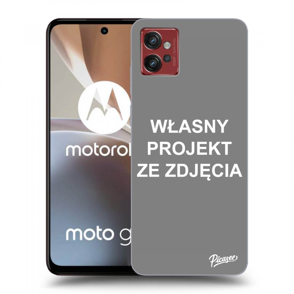 Picasee silikonowe przeźroczyste etui na Motorola Moto G32 - Własny projekt ze zdjęcia