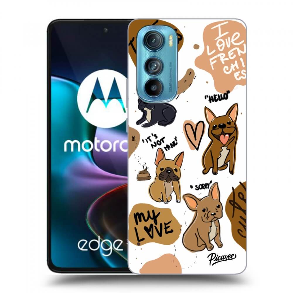 Picasee silikonowe przeźroczyste etui na Motorola Edge 30 - Frenchies