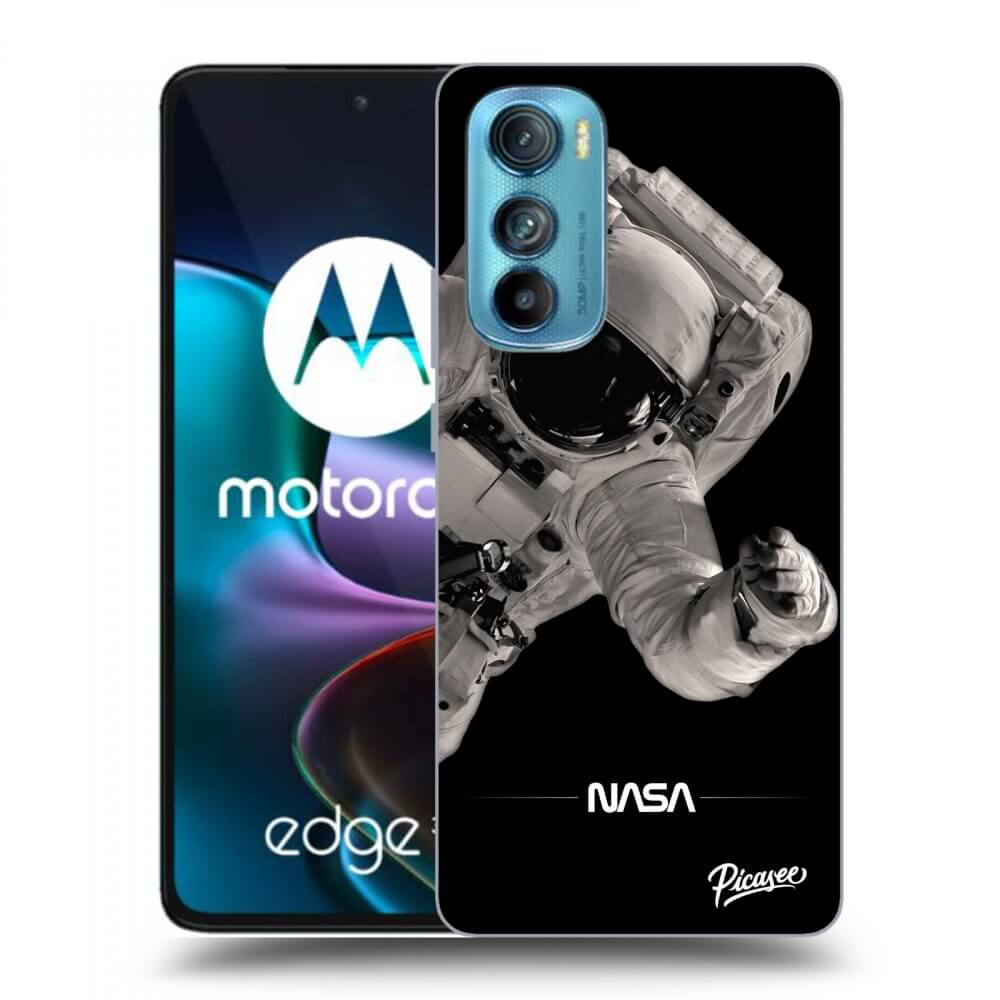 Picasee silikonowe przeźroczyste etui na Motorola Edge 30 - Astronaut Big