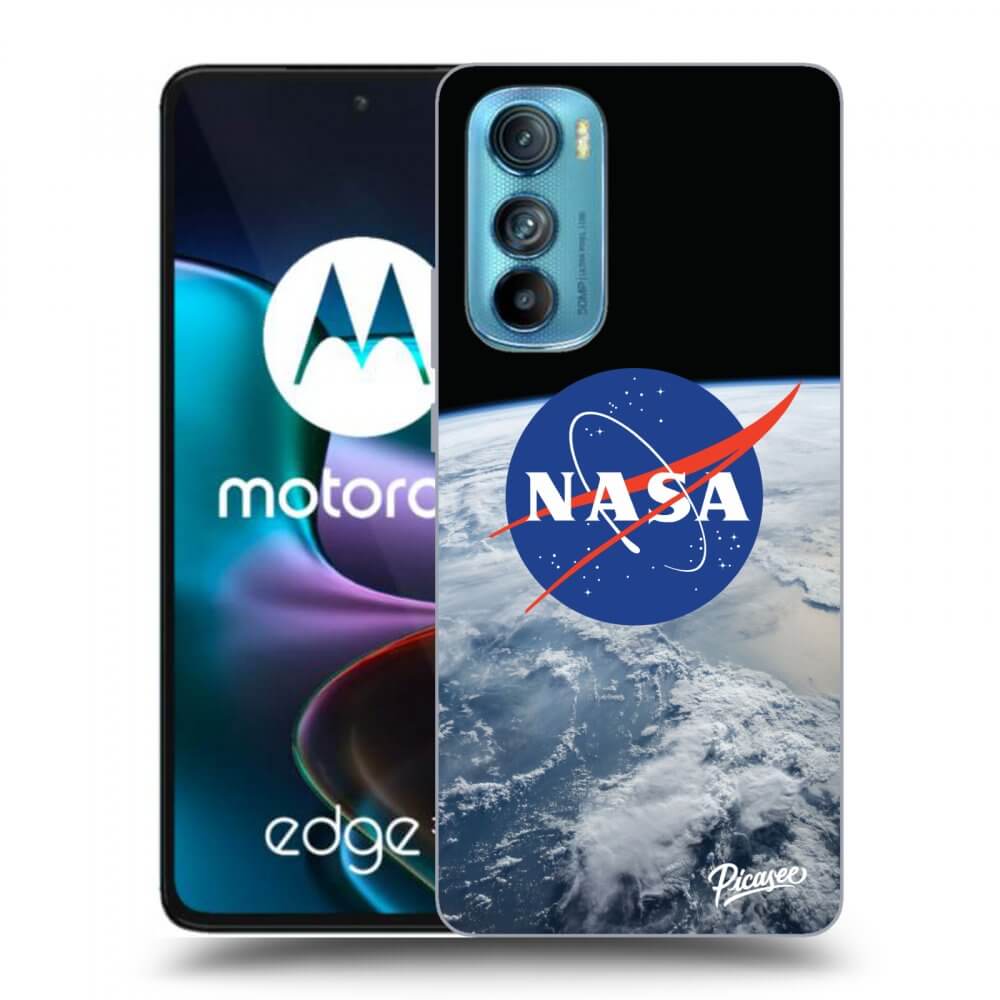 Picasee silikonowe przeźroczyste etui na Motorola Edge 30 - Nasa Earth