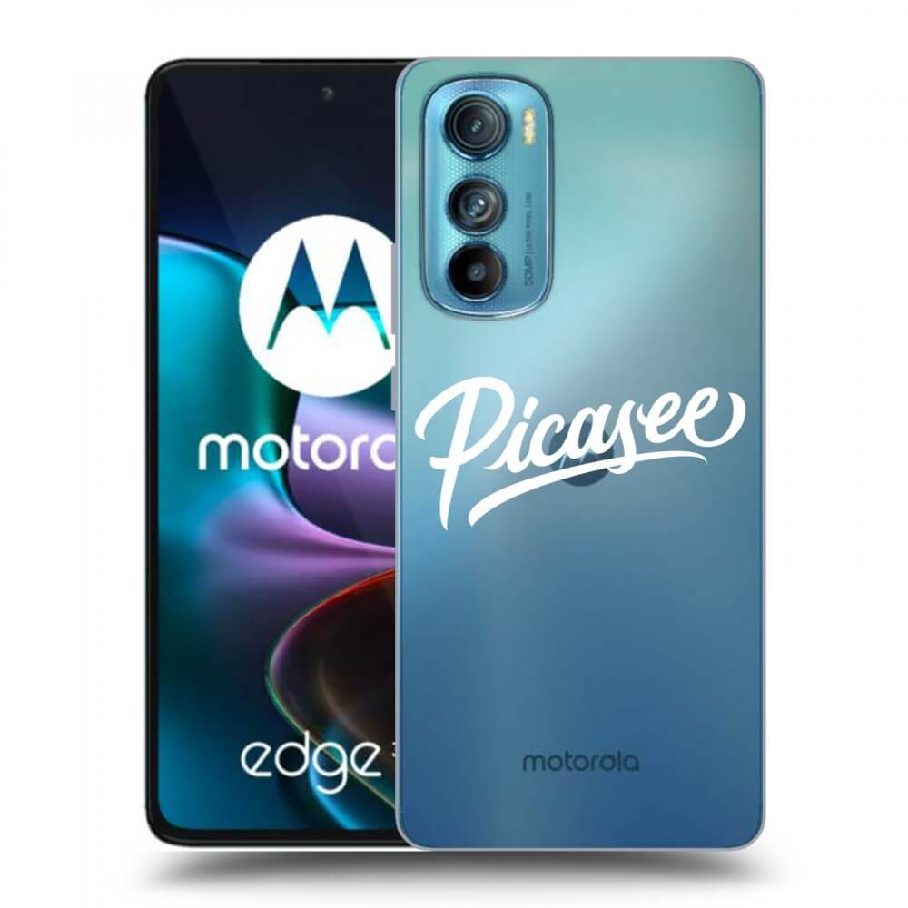 Picasee silikonowe przeźroczyste etui na Motorola Edge 30 - Picasee - White