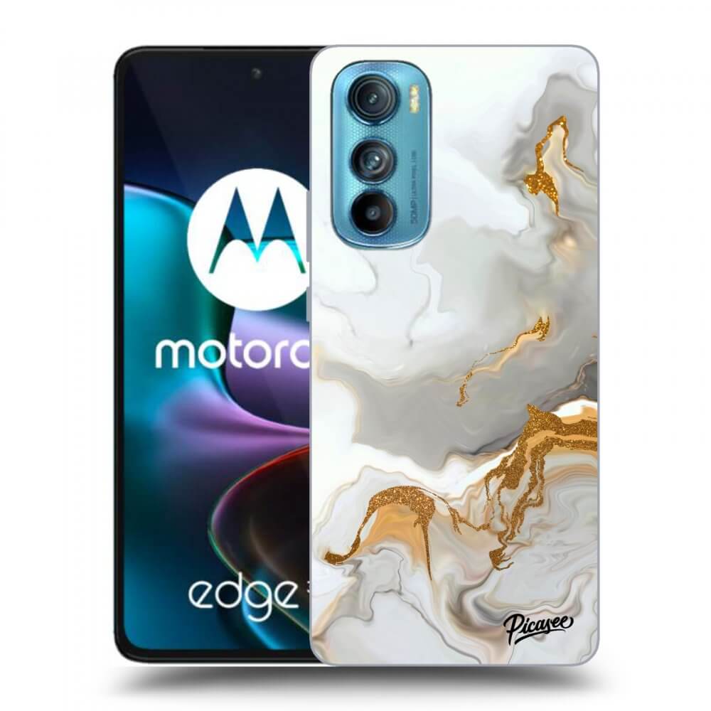 Picasee silikonowe czarne etui na Motorola Edge 30 - Her