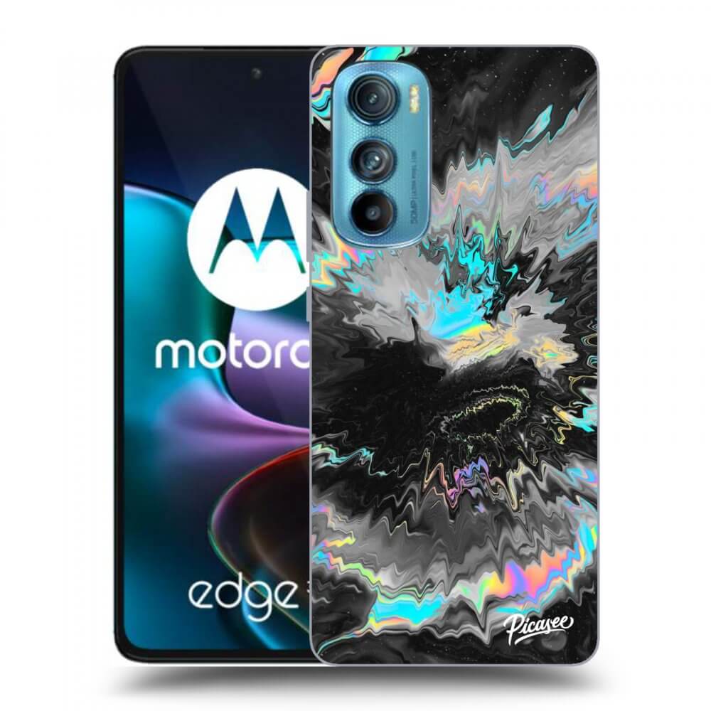 Picasee silikonowe czarne etui na Motorola Edge 30 - Magnetic