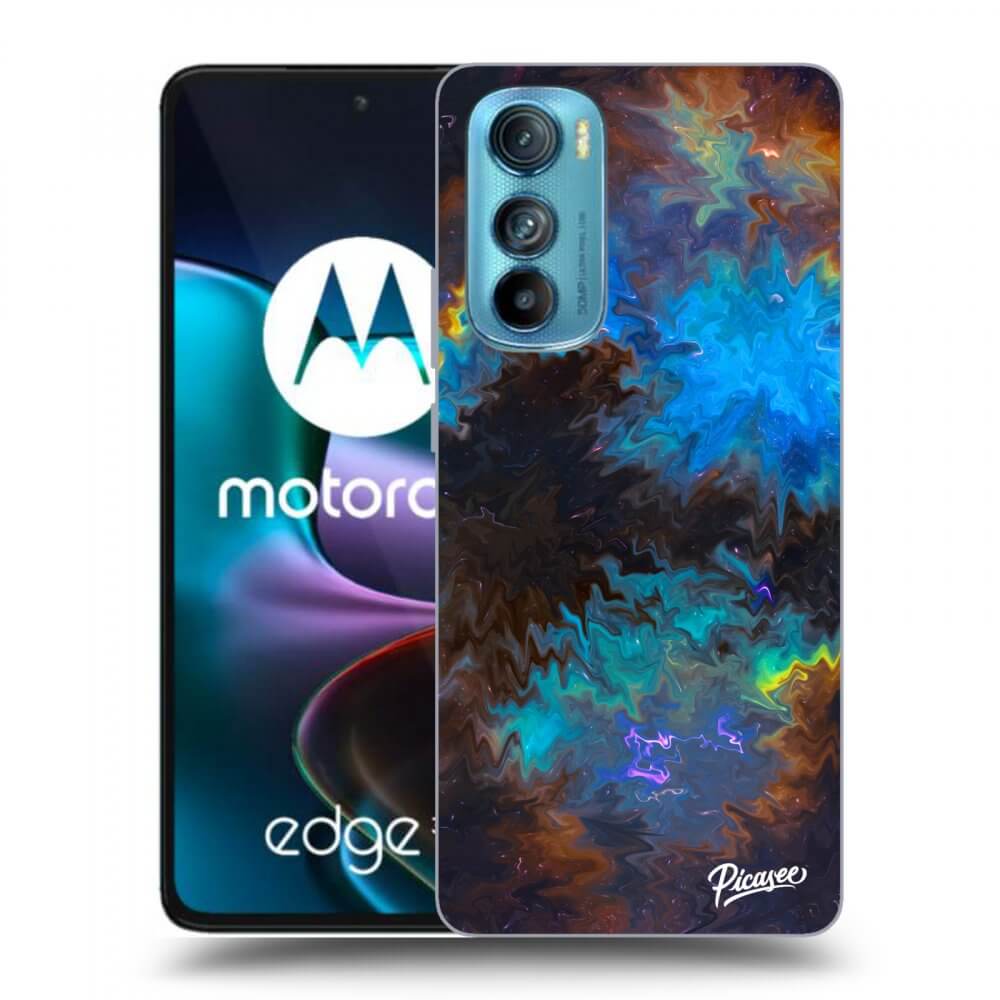 Picasee silikonowe przeźroczyste etui na Motorola Edge 30 - Space