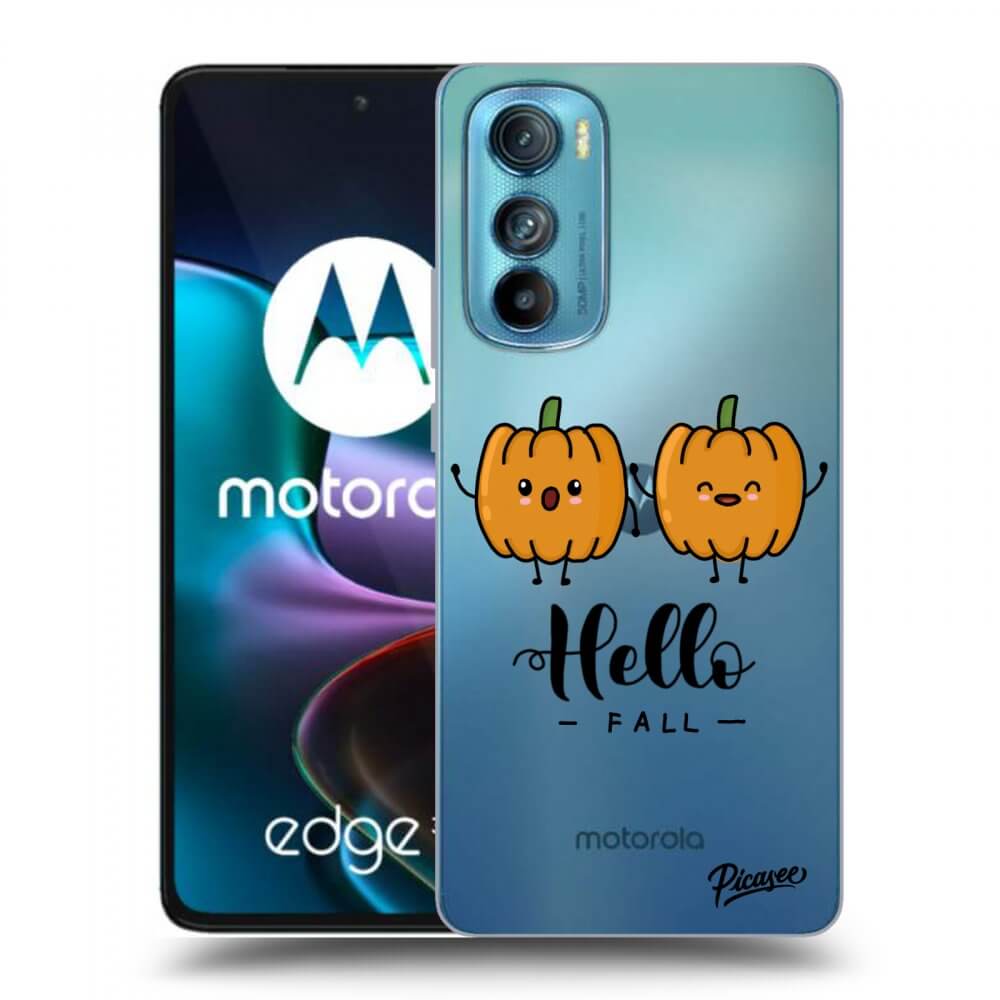 Picasee silikonowe przeźroczyste etui na Motorola Edge 30 - Hallo Fall