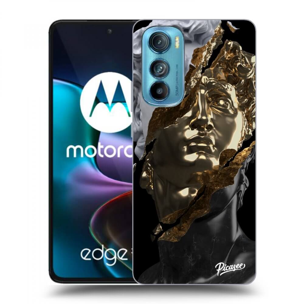 Picasee silikonowe czarne etui na Motorola Edge 30 - Trigger