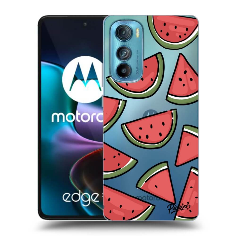 Picasee silikonowe przeźroczyste etui na Motorola Edge 30 - Melone