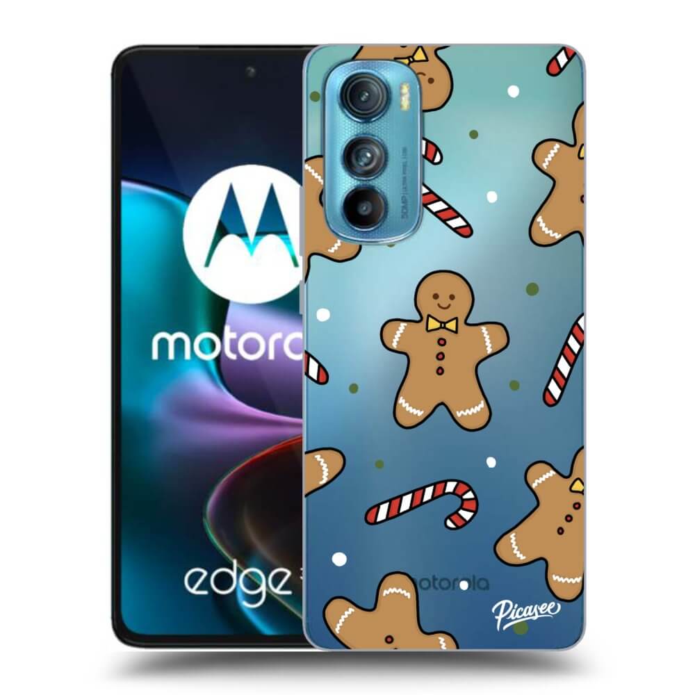 Picasee silikonowe przeźroczyste etui na Motorola Edge 30 - Gingerbread