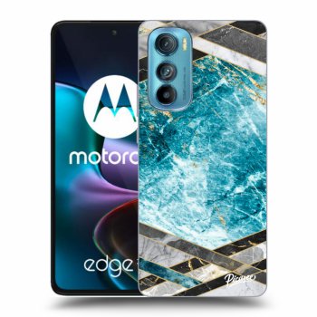 Etui na Motorola Edge 30 - Blue geometry