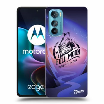 Picasee silikonowe czarne etui na Motorola Edge 30 - Wolf
