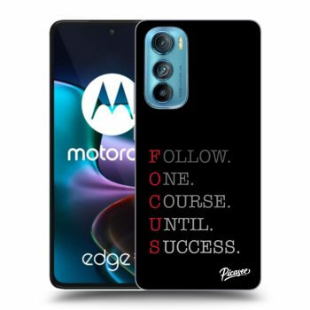 Picasee silikonowe czarne etui na Motorola Edge 30 - Focus