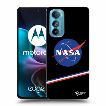 Picasee silikonowe czarne etui na Motorola Edge 30 - NASA Original