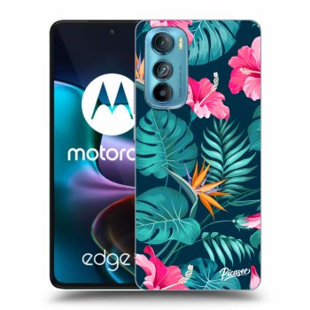 Etui na Motorola Edge 30 - Pink Monstera