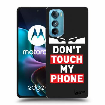 Picasee silikonowe czarne etui na Motorola Edge 30 - Shadow Eye - Transparent