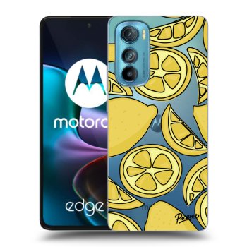 Picasee silikonowe przeźroczyste etui na Motorola Edge 30 - Lemon
