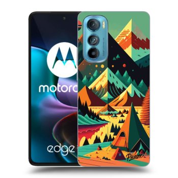 Picasee silikonowe czarne etui na Motorola Edge 30 - Colorado
