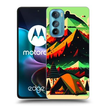 Picasee silikonowe czarne etui na Motorola Edge 30 - Montreal