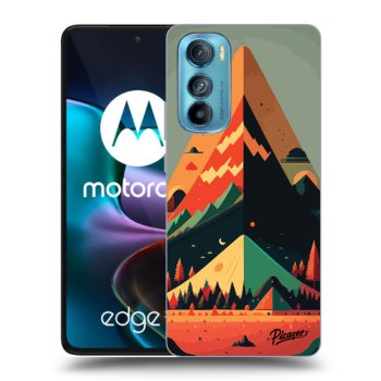 Picasee silikonowe czarne etui na Motorola Edge 30 - Oregon