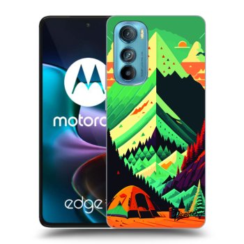 Picasee silikonowe czarne etui na Motorola Edge 30 - Whistler