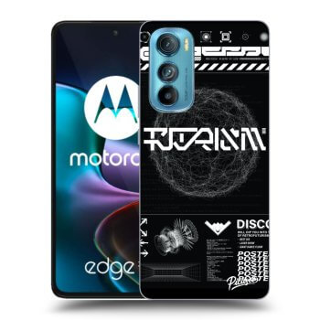 Picasee silikonowe przeźroczyste etui na Motorola Edge 30 - BLACK DISCO