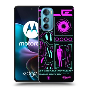 Picasee silikonowe czarne etui na Motorola Edge 30 - HYPE SMILE