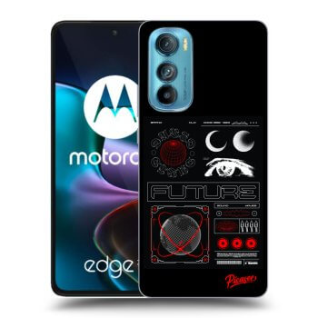 Picasee silikonowe przeźroczyste etui na Motorola Edge 30 - WAVES
