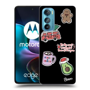 Etui na Motorola Edge 30 - Christmas Stickers