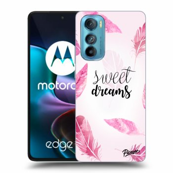 Picasee silikonowe czarne etui na Motorola Edge 30 - Sweet dreams