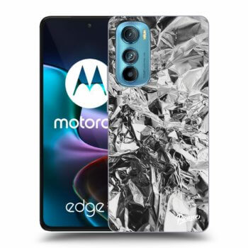 Picasee silikonowe czarne etui na Motorola Edge 30 - Chrome
