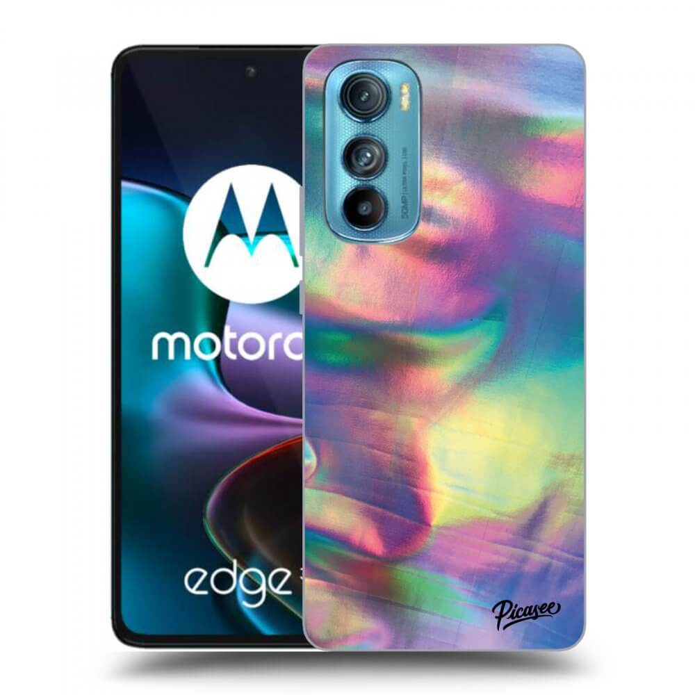 Picasee silikonowe przeźroczyste etui na Motorola Edge 30 - Holo