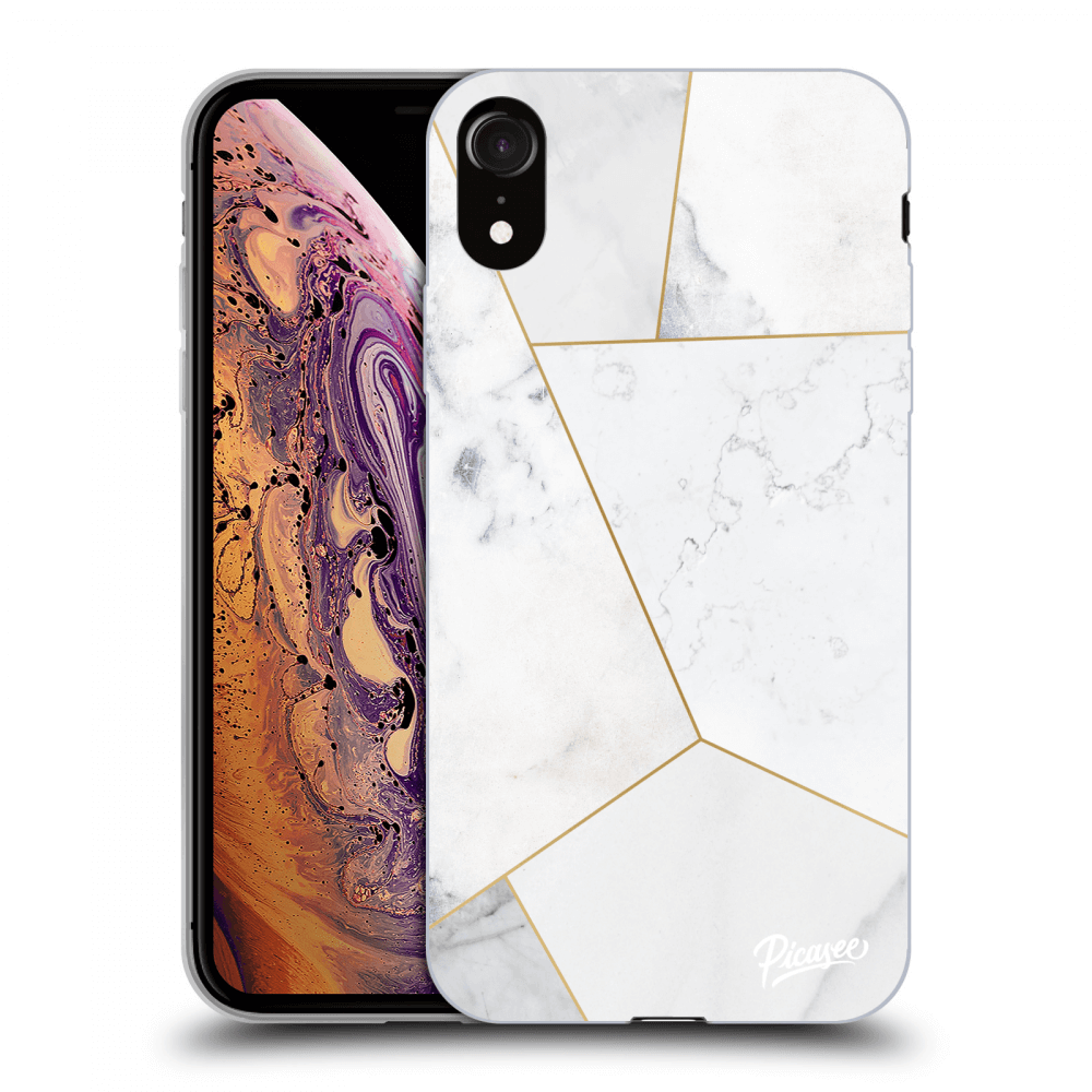 Picasee ULTIMATE CASE pro Apple iPhone XR - White tile