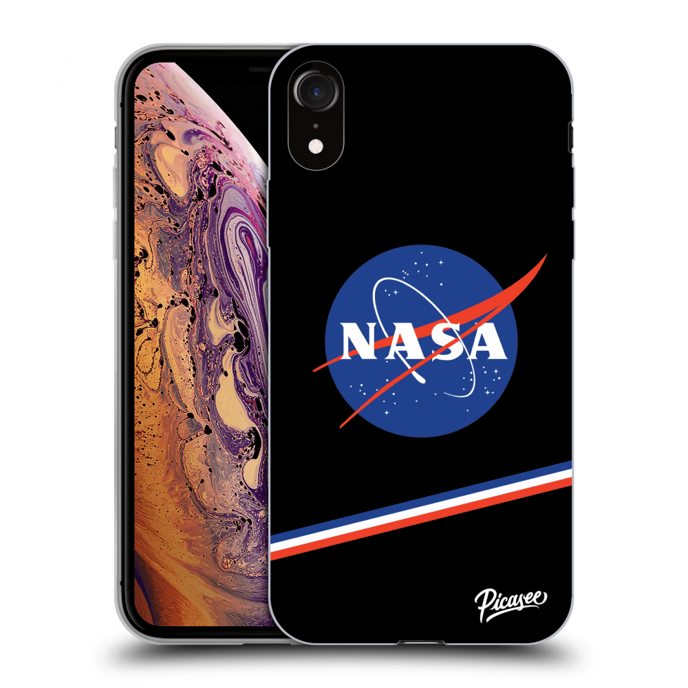 Picasee silikonowe przeźroczyste etui na Apple iPhone XR - NASA Original