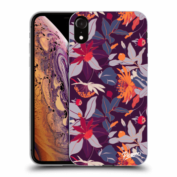 Etui na Apple iPhone XR - Purple Leaf