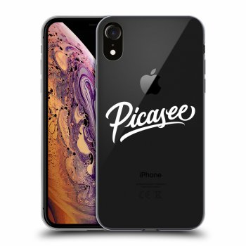 Picasee silikonowe przeźroczyste etui na Apple iPhone XR - Picasee - White