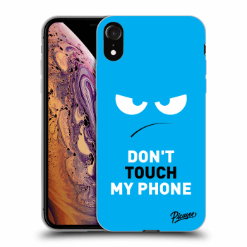 Etui na Apple iPhone XR - Angry Eyes - Blue