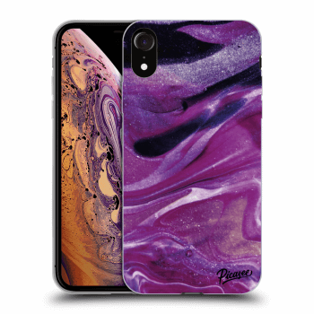 Etui na Apple iPhone XR - Purple glitter