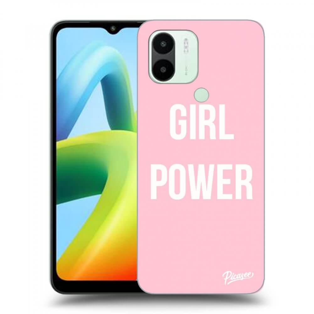 Picasee silikonowe przeźroczyste etui na Xiaomi Redmi A1 - Girl power