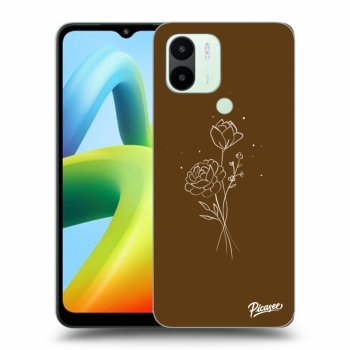 Picasee ULTIMATE CASE pro Xiaomi Redmi A1 - Brown flowers