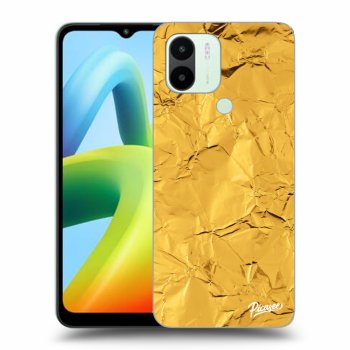 Picasee silikonowe przeźroczyste etui na Xiaomi Redmi A1 - Gold