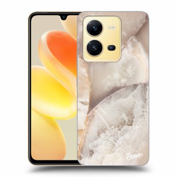 Etui na Vivo X80 Lite - Cream marble