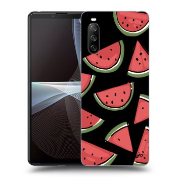 Picasee silikonowe czarne etui na Sony Xperia 10 III - Melone