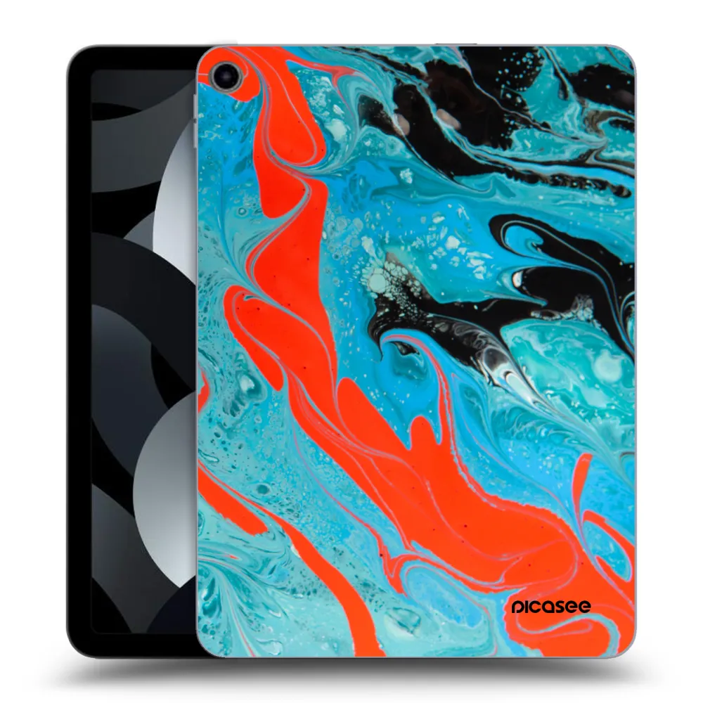 Picasee silikonowe przeźroczyste etui na Apple iPad Pro 11" 2019 (1.gen.) - Blue Magma