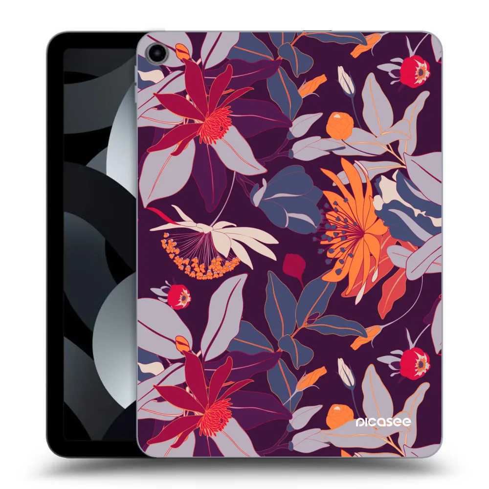 Picasee silikonowe przeźroczyste etui na Apple iPad Pro 11" 2019 (1.gen.) - Purple Leaf
