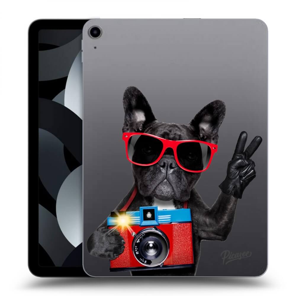 Picasee silikonowe przeźroczyste etui na Apple iPad Pro 11" 2019 (1.generace) - French Bulldog