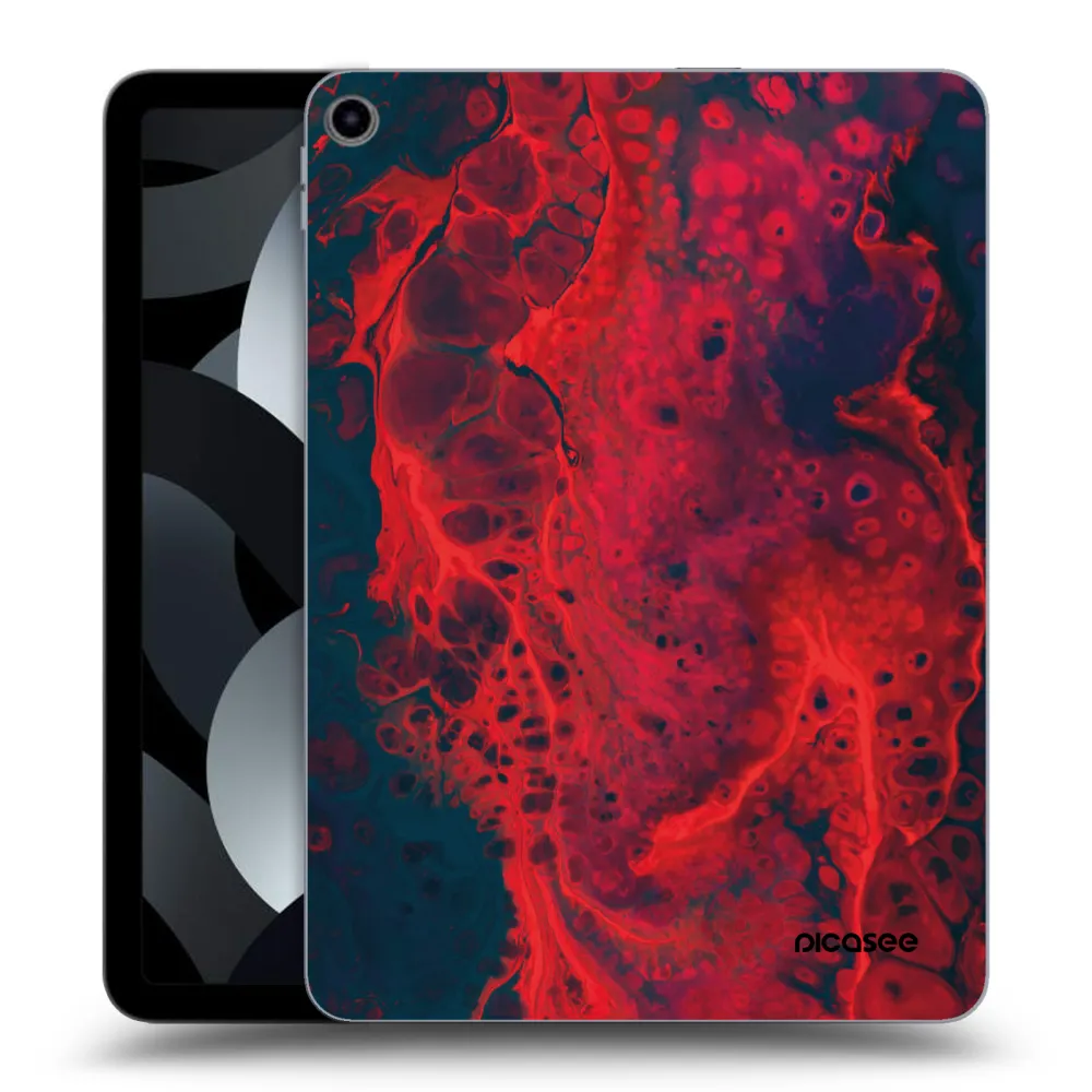 Picasee silikonowe przeźroczyste etui na Apple iPad Pro 11" 2019 (1.gen.) - Organic red